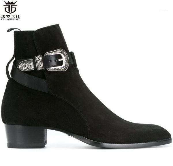 boots 2021 fr.lancelot cowboy style boot european men pointed toe metal buckle leather side zip dress boots1, Black
boots 2021 fr.lancelot cowboy style boot european men pointed toe metal buckle leather side zip dress boots1, Black