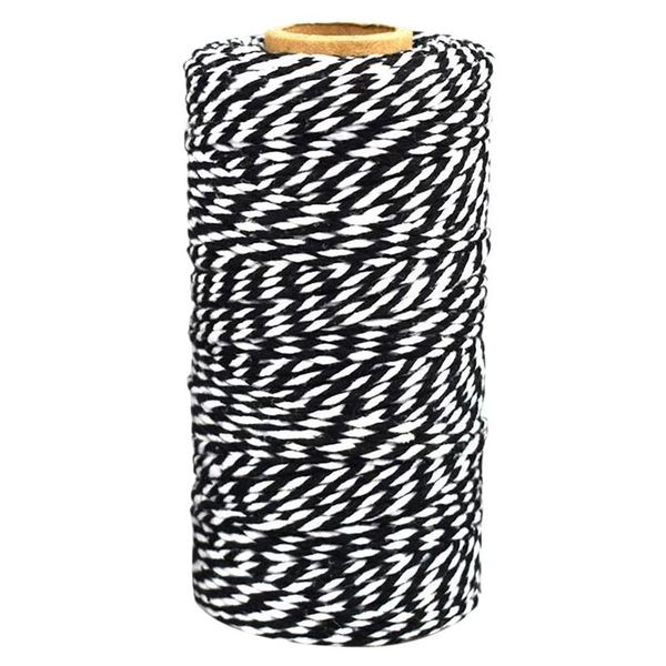 5 rolls 2mm cotton twine christmas wrapping string cotton thread twine for gift diy crafts gardening arts (100m/roll, Black;white
5 rolls 2mm cotton twine christmas wrapping string cotton thread twine for gift diy crafts gardening arts (100m/roll, Black;white