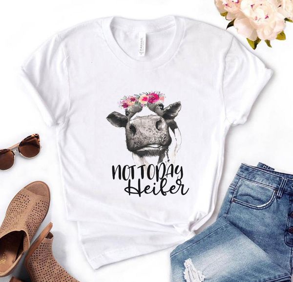 not today heifer cow print women tshirt cotton casual funny t shirt gift for lady yong girl tee pm-152, White
not today heifer cow print women tshirt cotton casual funny t shirt gift for lady yong girl tee pm-152, White