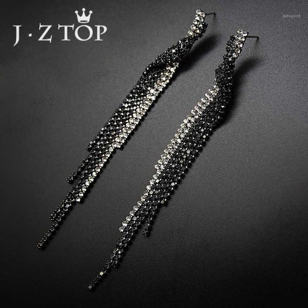 dangle & chandelier jzblack crystal tassel drop earrings for woman luxury rhinestone long wedding earring female party bohemia jewelry1, Silver
dangle & chandelier jzblack crystal tassel drop earrings for woman luxury rhinestone long wedding earring female party bohemia jewelry1, Silver