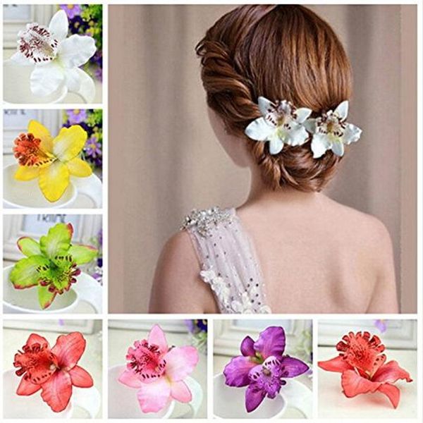 10 women chiffon flowers hair clips butterfly orchid alligator clips for bridal wedding accessory beach party wedding eve wmtdpc rimmer, Slivery;white
10 women chiffon flowers hair clips butterfly orchid alligator clips for bridal wedding accessory beach party wedding eve wmtdpc rimmer, Slivery;white