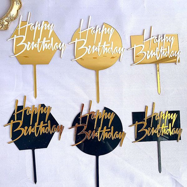other festive & party supplies cake decoration geomertric black gold double layer acrylic birthday platinum lettered happy baking
other festive & party supplies cake decoration geomertric black gold double layer acrylic birthday platinum lettered happy baking