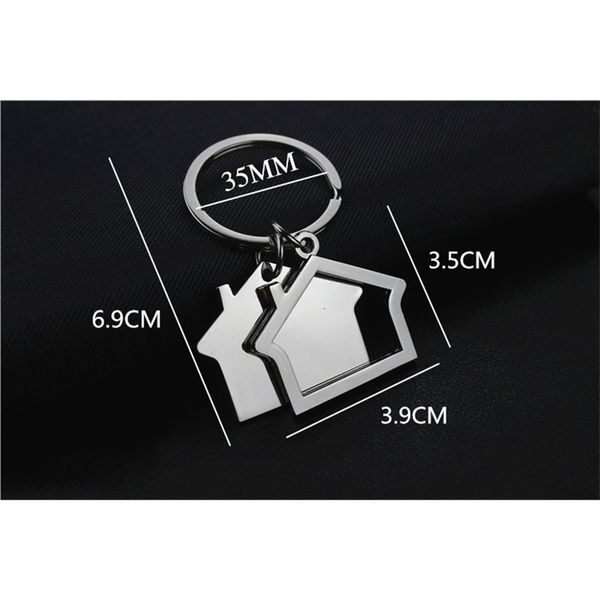 design keyrings creative metal house shaped keychains car chain pendant key holder da292, Silver
design keyrings creative metal house shaped keychains car chain pendant key holder da292, Silver