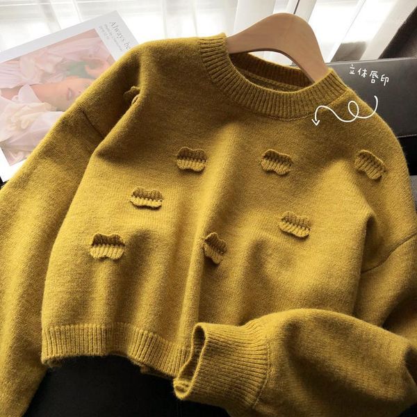 women's sweaters women 2021 autumn winter short solid color loose female o-neck pullover sweater ladies knitted q5011, White;black
women's sweaters women 2021 autumn winter short solid color loose female o-neck pullover sweater ladies knitted q5011, White;black