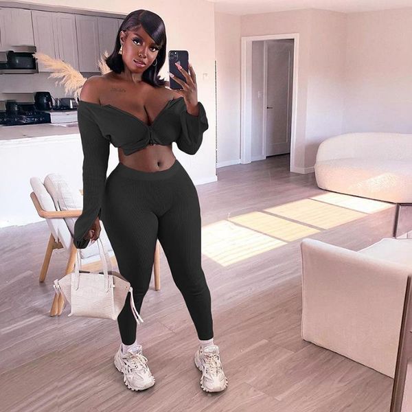 women's tracksuits fashion women fall ribbing fitness tracksuit clothes woman's cardigan zipper leggings outfits elastic knitted 2, Gray
women's tracksuits fashion women fall ribbing fitness tracksuit clothes woman's cardigan zipper leggings outfits elastic knitted 2, Gray