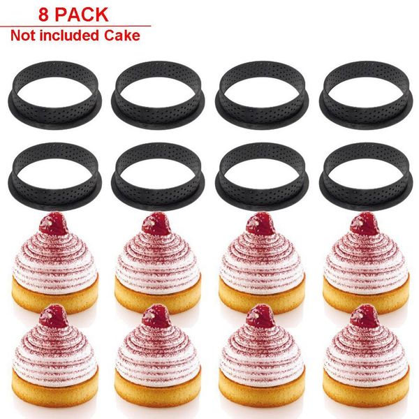 8pcs diy tart ring mold cake tools french dessert bakeware cutter round shape decorating tool perforated mousse circle dropshipp wmtply
8pcs diy tart ring mold cake tools french dessert bakeware cutter round shape decorating tool perforated mousse circle dropshipp wmtply