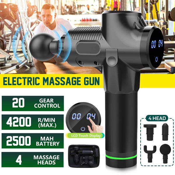 4000r/min therapy massage guns 20 gears muscle massager pain sport massage machine relax body slimming relief 4 heads
4000r/min therapy massage guns 20 gears muscle massager pain sport massage machine relax body slimming relief 4 heads