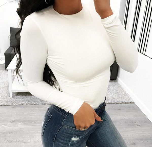 long sleeve bodysuit black white o neck casual spring autumn solid rompers women slim bodysuit
long sleeve bodysuit black white o neck casual spring autumn solid rompers women slim bodysuit