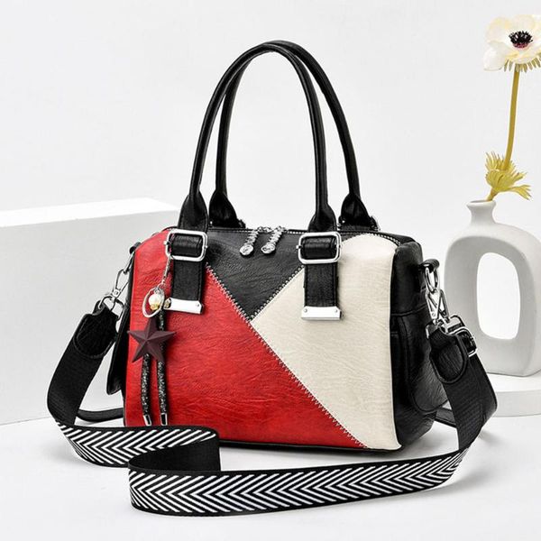 geometric patchwork luxury handbag soft leather women tote bags with 2shoulder strap fashion female crossbody messenger bag 
geometric patchwork luxury handbag soft leather women tote bags with 2shoulder strap fashion female crossbody messenger bag