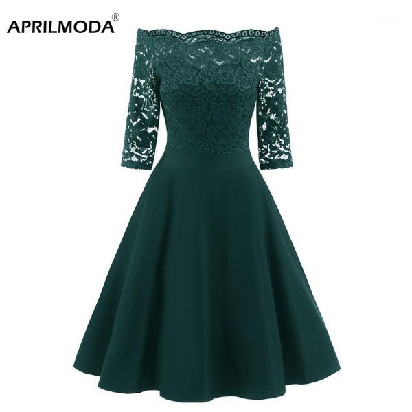 hollow out floral summer lace dress jurken women off shoulder solid green 3/4 sleeve midi black red vintage ladies party dresses1, Black;gray
hollow out floral summer lace dress jurken women off shoulder solid green 3/4 sleeve midi black red vintage ladies party dresses1, Black;gray