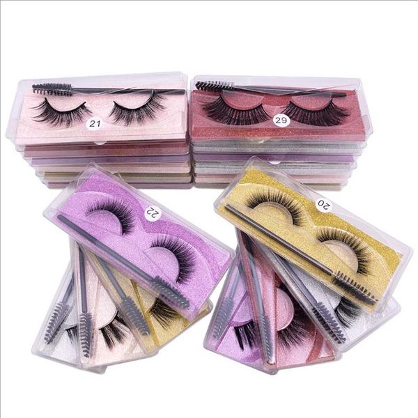 private label 3d faux mink synthetic fiber eyelashes soft wispy fluffy lashes with makeup mascara wands brushes
private label 3d faux mink synthetic fiber eyelashes soft wispy fluffy lashes with makeup mascara wands brushes