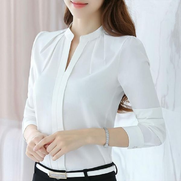 fashion womens solid color white shirt office ladies work clothes spring and summer long sleeved jacket women elegant
fashion womens solid color white shirt office ladies work clothes spring and summer long sleeved jacket women elegant