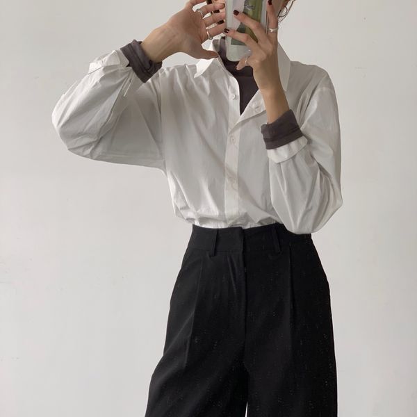 solid-color semi-turtleneck blouse for women 2020 autumnwinter korean edition slim-fitting inner long-sleeve t-shirt 3748, White
solid-color semi-turtleneck blouse for women 2020 autumnwinter korean edition slim-fitting inner long-sleeve t-shirt 3748, White