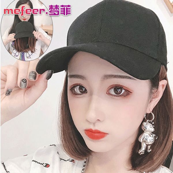 mlq8e girls baseball cap wig one short curly baseball cap full head wig hairstyle, Black
mlq8e girls baseball cap wig one short curly baseball cap full head wig hairstyle, Black