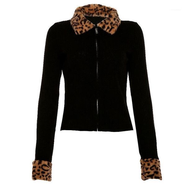 fahionable zipper leopard women jackets winter female coat 2021 turndown collar streetware long sleeve quality fur knitted 1, Black;brown
fahionable zipper leopard women jackets winter female coat 2021 turndown collar streetware long sleeve quality fur knitted 1, Black;brown