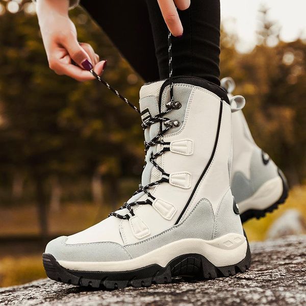 boots enplei winter waterproof women's snow warm plush ankle fashion women sneakers flat shoes size 36-42, Black
boots enplei winter waterproof women's snow warm plush ankle fashion women sneakers flat shoes size 36-42, Black