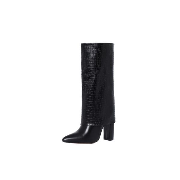 2020 genuine leather winter and fashion relieving toe foot high-heeled boots from a shoes34-42 female leg gb22, Black
2020 genuine leather winter and fashion relieving toe foot high-heeled boots from a shoes34-42 female leg gb22, Black