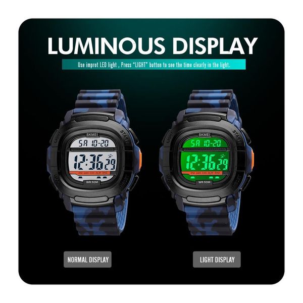 skmei mens digital watch dual time luminous waterproof week alarm electronic sport male clocks military watch kolczyki damskie, Silver
skmei mens digital watch dual time luminous waterproof week alarm electronic sport male clocks military watch kolczyki damskie, Silver