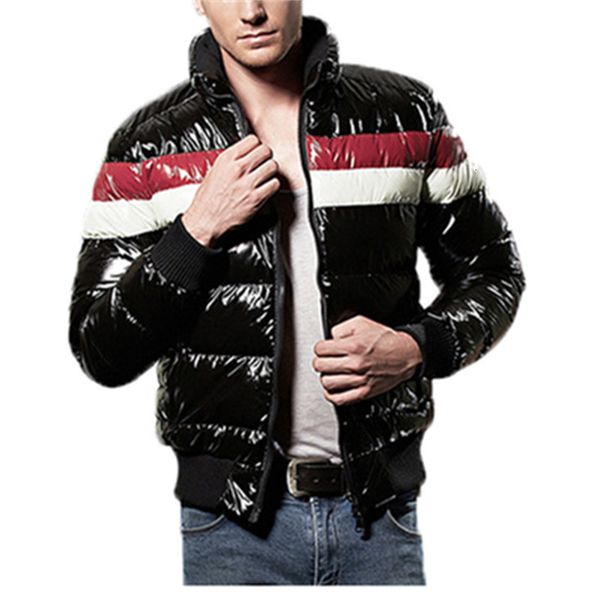 latest style winter shiny puffer jacket mens factory custom color block shinny men down coat zipper warm bubble jackets for male, Black
latest style winter shiny puffer jacket mens factory custom color block shinny men down coat zipper warm bubble jackets for male, Black