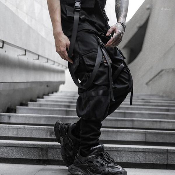men black hip hop casual cargo pants elastic waist ribbons streetwear joggers mens slim multi pockets sport trousers1
men black hip hop casual cargo pants elastic waist ribbons streetwear joggers mens slim multi pockets sport trousers1