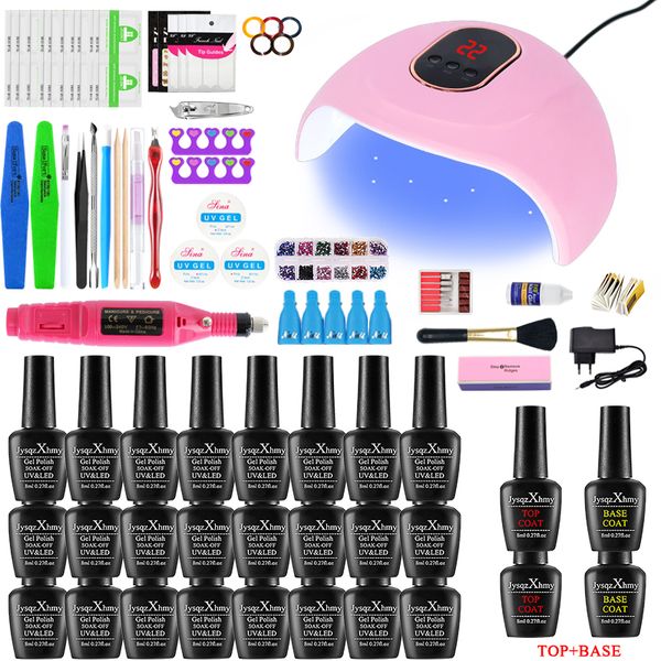nail set 36w uv led lamp dryer with nail gel polish kit soak off manicure set gel polish for art tools
nail set 36w uv led lamp dryer with nail gel polish kit soak off manicure set gel polish for art tools
