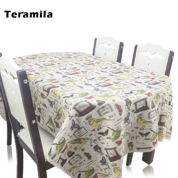 teramila dining rectangular tablecloth thick linen table cloth cover bird butterfly design with lace for party kitchen wedding
teramila dining rectangular tablecloth thick linen table cloth cover bird butterfly design with lace for party kitchen wedding