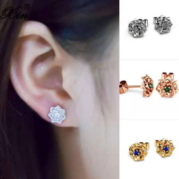 girls cute rose flower earrings white gold rose gold color blue green crystal stone small round stud earrings for women wedding, Golden;silver
girls cute rose flower earrings white gold rose gold color blue green crystal stone small round stud earrings for women wedding, Golden;silver
