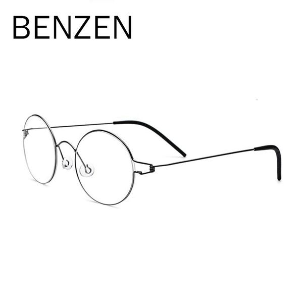 benzen titanium myopia eyeglasses frame men prescription eyewear women ultralight vintage round optical korean glasses frame, Black
benzen titanium myopia eyeglasses frame men prescription eyewear women ultralight vintage round optical korean glasses frame, Black
