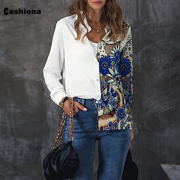 women's blouses & shirts plus size women autumn patchwork color shirt 3d printed blouse long sleeve ladies elegante blusas ropa mujer, White
women's blouses & shirts plus size women autumn patchwork color shirt 3d printed blouse long sleeve ladies elegante blusas ropa mujer, White
