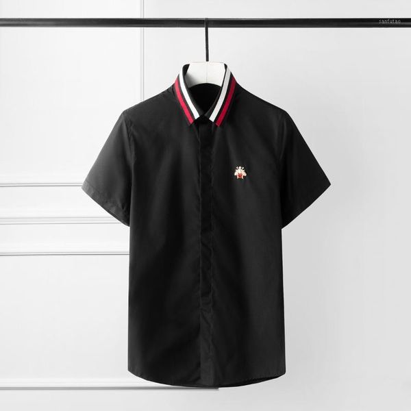 2020 ribbon collar mens shirts luxury bee design long sleeve solid color mens dress shirts plus size 4xl slim fit man1, White;black
2020 ribbon collar mens shirts luxury bee design long sleeve solid color mens dress shirts plus size 4xl slim fit man1, White;black