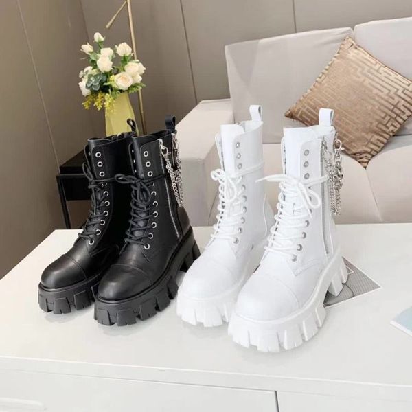 2020 women designers boots ankle martin boots and nylon boot military inspired combat boots chain attached to the ankle with strap, Black
2020 women designers boots ankle martin boots and nylon boot military inspired combat boots chain attached to the ankle with strap, Black