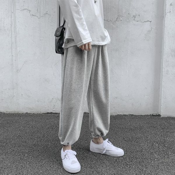 men's pants men casual autumn harem pant loose elastic waist pleated mens harajuku fashion korean style simple all-match streetwear, Black
men's pants men casual autumn harem pant loose elastic waist pleated mens harajuku fashion korean style simple all-match streetwear, Black