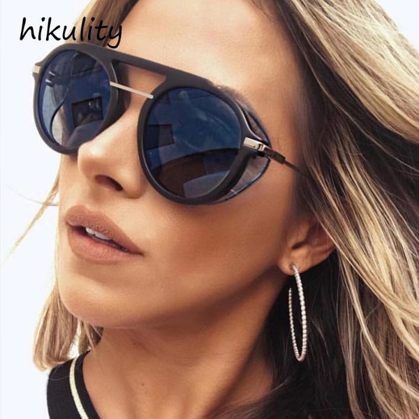 89112 vintage steampunk round sunglasses men punk ladies shades side protection retro sun glasses for women, White;black
89112 vintage steampunk round sunglasses men punk ladies shades side protection retro sun glasses for women, White;black