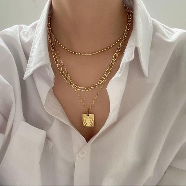 fashion geometric square multi-layers necklace for women 2020 new jewelry split 3pcs necklaces pendants, Silver
fashion geometric square multi-layers necklace for women 2020 new jewelry split 3pcs necklaces pendants, Silver