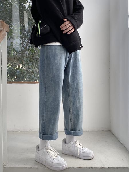 men's 2021 new trousers joker beautiful autumn brem and winter more velvet models in line loose legged pants daddy yok8, Blue
men's 2021 new trousers joker beautiful autumn brem and winter more velvet models in line loose legged pants daddy yok8, Blue