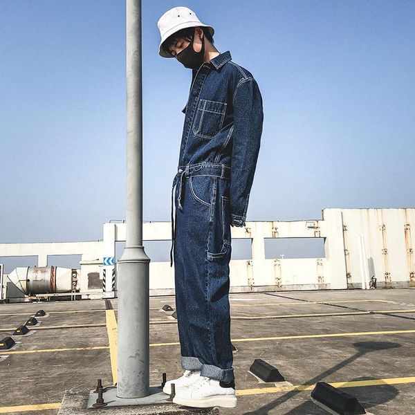 vintage overall jumpsuit denim pants for men 2021 fashion trend cargo trousers mens straight leg jeans american style streetwear, Blue
vintage overall jumpsuit denim pants for men 2021 fashion trend cargo trousers mens straight leg jeans american style streetwear, Blue