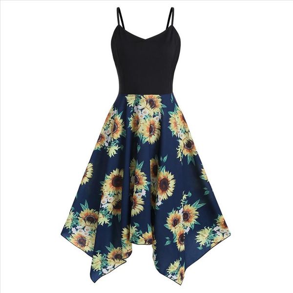 clothes 2019 dress plus size fashion womens sunflower print asymmetric camis handkerchief beautiful 5xl dress drop shipping, Black;gray
clothes 2019 dress plus size fashion womens sunflower print asymmetric camis handkerchief beautiful 5xl dress drop shipping, Black;gray