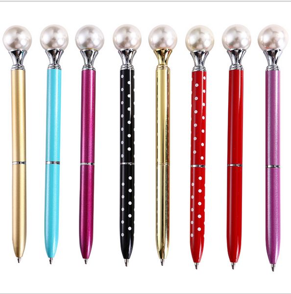 11 Color Pearl Ball Pens New Ideas Ballpen Fashion Big Pearl Ballpoint Pens Pens For School Stationery Office Supplies Party Wedding