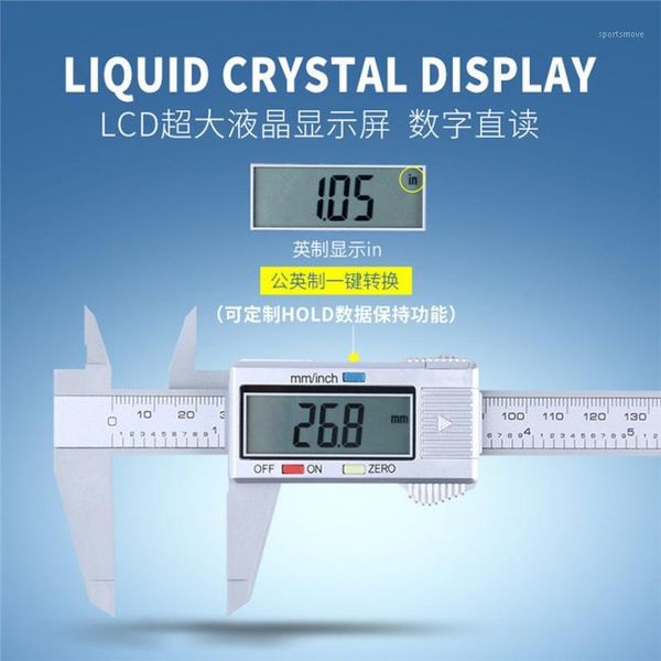 household scales 150mm/6inch digital caliper lcd electronic carbon fiber vernier gauge micrometer 25*8*1.5cm drop may#51
household scales 150mm/6inch digital caliper lcd electronic carbon fiber vernier gauge micrometer 25*8*1.5cm drop may#51