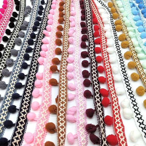 5yards pom pom trim lace fabric sewing accessories pompon trim tassel ball fringes ribbon sewing lace for diy material apparel h jllxjx
5yards pom pom trim lace fabric sewing accessories pompon trim tassel ball fringes ribbon sewing lace for diy material apparel h jllxjx