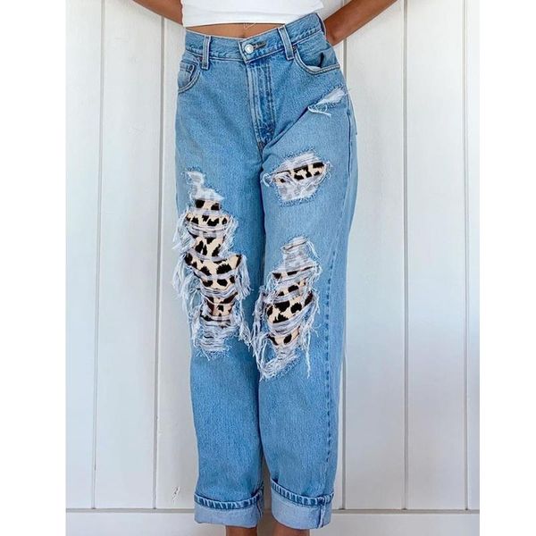 leopard print ripped jeans for women fall fashion plus size straight button mid waist jeans woman lugentolo, Blue
leopard print ripped jeans for women fall fashion plus size straight button mid waist jeans woman lugentolo, Blue