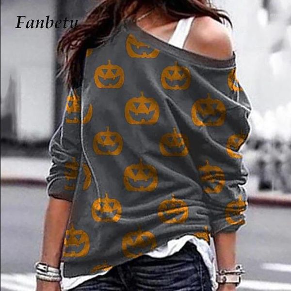 women long sleeve pumpkin print blouse shirt autumn winter casual female o neck pullovers streetwear loose plus size blusas1, White
women long sleeve pumpkin print blouse shirt autumn winter casual female o neck pullovers streetwear loose plus size blusas1, White