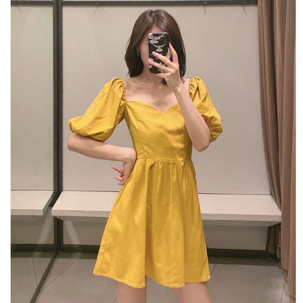 women's summer new square neck elastic bubble sleeve high waist linen dress slim a-line skirt, Black;gray
women's summer new square neck elastic bubble sleeve high waist linen dress slim a-line skirt, Black;gray