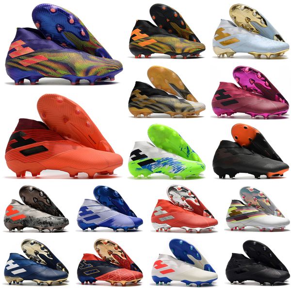 2021 mens messi nemeziz 19+ laceless fg precision to blur inflight pack 19+x soccer shoes football high ankle boots cleats size us6.5-11
2021 mens messi nemeziz 19+ laceless fg precision to blur inflight pack 19+x soccer shoes football high ankle boots cleats size us6.5-11