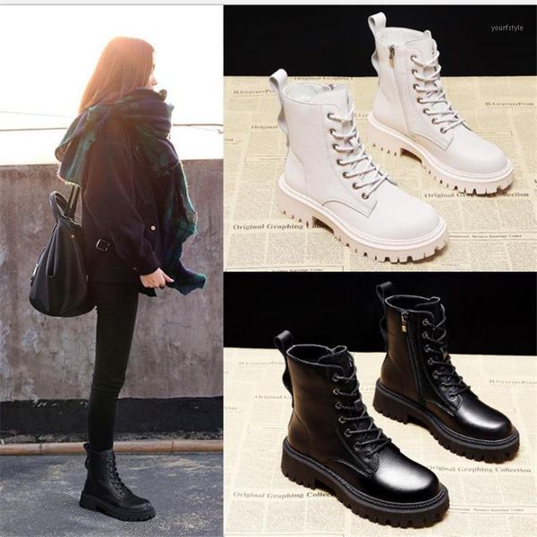 boots women's leather fall / winter 2021 new british style thick soled high side zipper women's short boots1, Black
boots women's leather fall / winter 2021 new british style thick soled high side zipper women's short boots1, Black