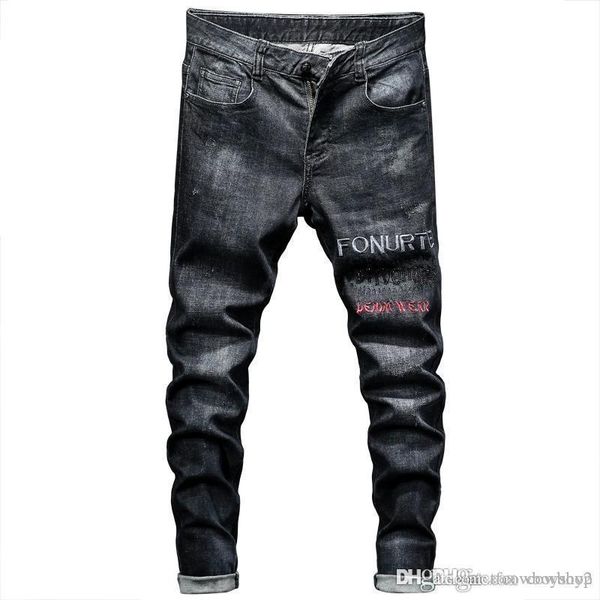 2021 embroidered men's jeans fashion designer hip hop motorcycle rider jeans casual street style dark jeans cool bullet high quality, Blue
2021 embroidered men's jeans fashion designer hip hop motorcycle rider jeans casual street style dark jeans cool bullet high quality, Blue