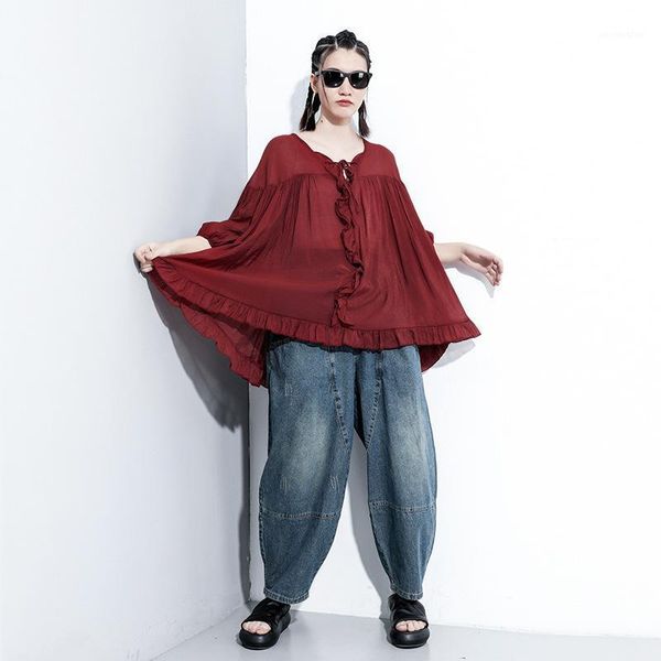 yourseason new casual ladies plus size ruffles shirts 2021 spring autumn half sleeve v neck women streetwear blouses solid color1, White
yourseason new casual ladies plus size ruffles shirts 2021 spring autumn half sleeve v neck women streetwear blouses solid color1, White