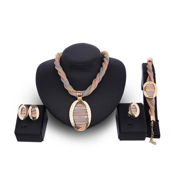 18k gold plated 4-piece set jewelry luxury exaggerated women necklace earrings ring bracelet wedding jewelry set wholesale js515 kmflc, Slivery;golden
18k gold plated 4-piece set jewelry luxury exaggerated women necklace earrings ring bracelet wedding jewelry set wholesale js515 kmflc, Slivery;golden