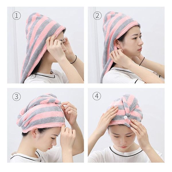 1 pcs magic microfiber bathing quick dry hair cap turban wrap towel hat bathroom cute long hair hair-drying sho qylbkj
1 pcs magic microfiber bathing quick dry hair cap turban wrap towel hat bathroom cute long hair hair-drying sho qylbkj