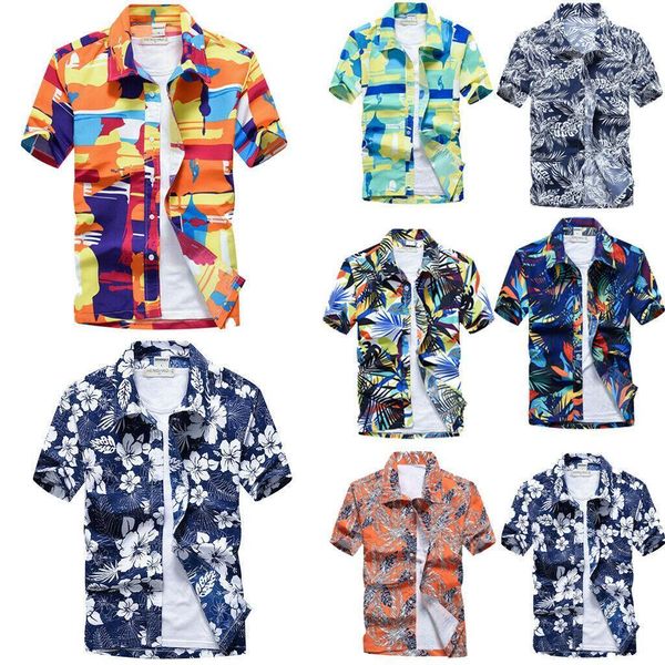 2019 new summer mens short sleeve beach hawaiian shirts casual floral print shirts regular plus size 3xl male clothing fashion, White;black
2019 new summer mens short sleeve beach hawaiian shirts casual floral print shirts regular plus size 3xl male clothing fashion, White;black
